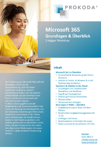 Microsoft 365 Grundlagen & berblick herunterladen