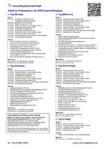 Ablauf der Prsenzphase des IFRS-Expertenlehrgangs herunterladen
