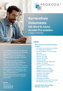 Barrierefreie Dokumente - mit Word & Adobe Acrobat Pro erstellen herunterladen