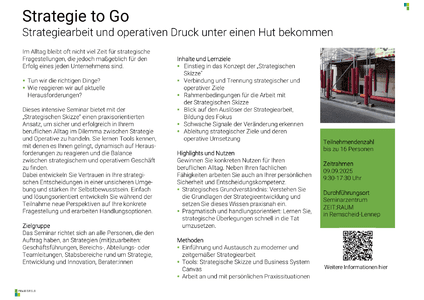 Flyer Strategie to Go herunterladen