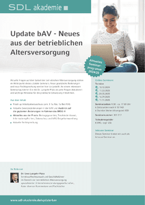 Update bAV  Neues aus der betrieblichen Altersversorgung herunterladen