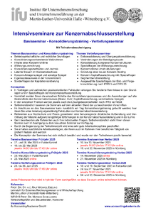 Seminarprogramm Konzernabschlusserstellung 2025 herunterladen