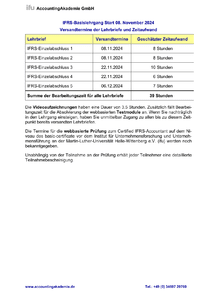 Bearbeitungszeiten und Versand Lehrbriefe Start 08.11.2024 herunterladen