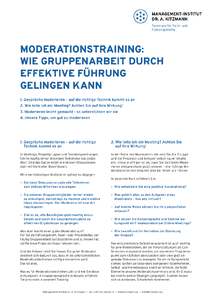 Whitepaper: Moderationstraining herunterladen